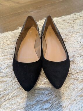 BCBGeneration Black Pointed Toe Flats